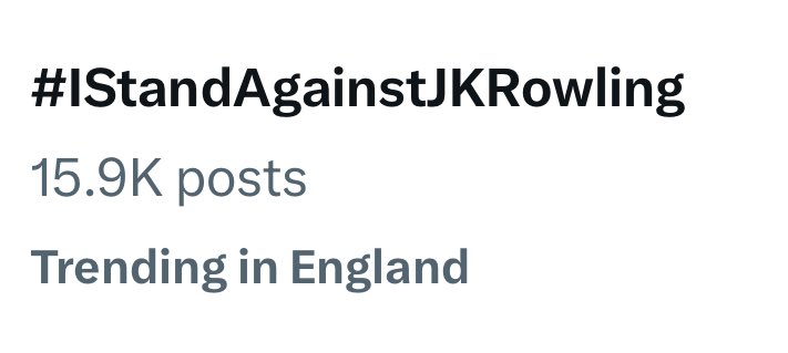 #IStandAgainstJKRowling
