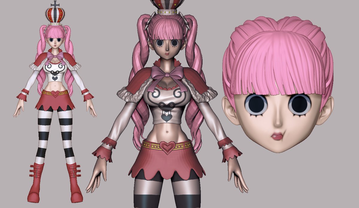 dangelo3d's tweet photo. ghost princess 

#perona #onepiece #onepiece1117 #zoro #mihawk #zbrush #wip #digitalart #blender #luffy #3dart https://t.co/458BnQoy4s