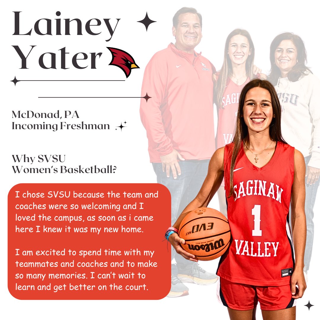 Why SVSU Women’s Basketball?
Incoming Freshman <a href="/lainey_yater/">Lainey Yater</a> 

#LIFT | #girlson🔥