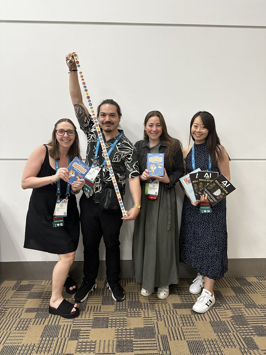 Come to our future of creativity playground today 1:15-3:15 and you can enter our raffle! We have books, Scratch cards and more! See you at playground B! #ISTELive