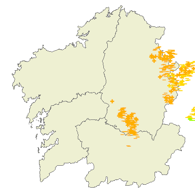 MeteoBrais1's tweet image. Ya descargaron tormentas muy fuertes sobre #Ancares, #AFonsagrada y #Lemos

🔹#Monforte más de 15l/m² en 20-30 minutos
🔹Casi 300 rayos sobre #Galicia 

⛈️🧐Los chubascos tormentosos seguirán cayendo por distintos puntos de la provincia de #Lugo