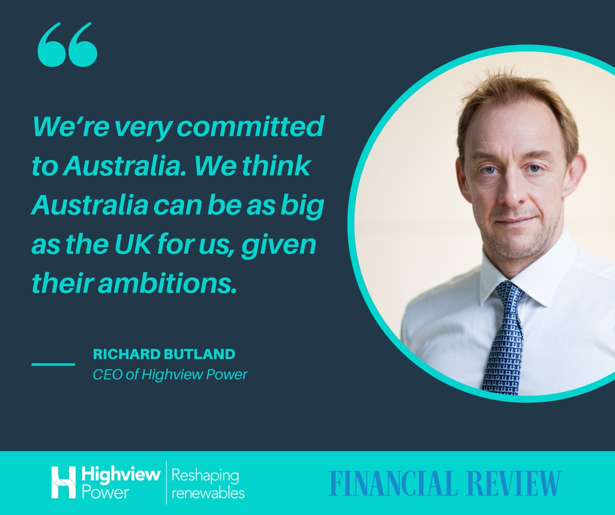 “We’re very committed to Australia. We think Australia can be as big as the UK for us, given their ambitions”.

Following the groundbreaking news this month that <a href="/RioTinto/">Rio Tinto</a> has joined a £300 million investor syndicate to invest into our #LiquidAirEnergyStorage (LAES) technology,