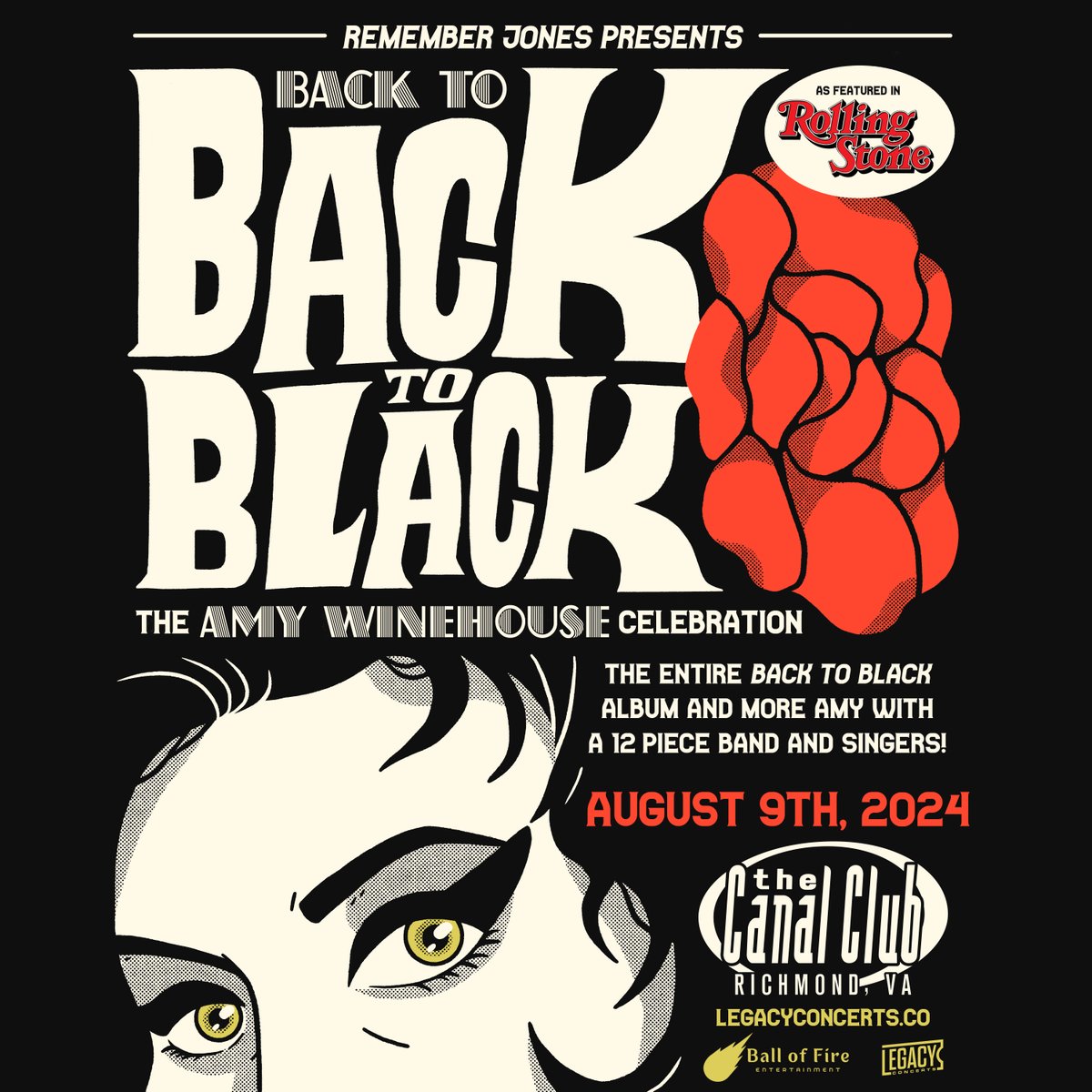 The Canal Club (@thecanalclub) on Twitter photo JUST ANNOUNCED!
<a href="/remember_jones/">Remember Jones</a> Presents: Back to Back to Black - The Amy Winehouse Celebration
🎫 Tickets | Info: bit.ly/3zq3bv8
Don't miss this incredible tribute to Amy Winehouse with a 12-piece band! 🎶
#AmyWinehouse #BackToBlack #RichmondVA #LegacyConcerts JUST ANNOUNCED!
<a href="/remember_jones/">Remember Jones</a> Presents: Back to Back to Black - The Amy Winehouse Celebration
🎫 Tickets | Info: bit.ly/3zq3bv8
Don't miss this incredible tribute to Amy Winehouse with a 12-piece band! 🎶
#AmyWinehouse #BackToBlack #RichmondVA #LegacyConcerts