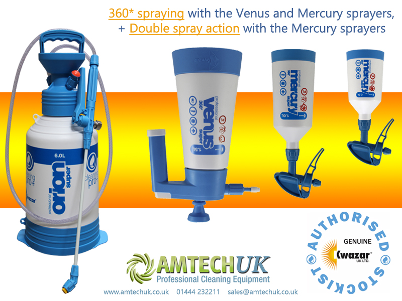 Amtech UK (@amtechu) on Twitter photo #Kwazar UK, sprayers with unique features. 360* Spraying with the Venus and Mercury sprayers, + Double spray action with the Mercury sprayers. All the sprayers have Viton seals. amtechuk.co.uk/shop/Sprayers_… #Kwazar UK, sprayers with unique features. 360* Spraying with the Venus and Mercury sprayers, + Double spray action with the Mercury sprayers. All the sprayers have Viton seals. amtechuk.co.uk/shop/Sprayers_…