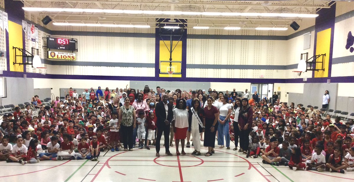 Goodbye assembly for Ms. Parasram. We will miss you. You will forever be in our hearts. All the best at your new school! <a href="/PeelSchools/">Peel District School Board</a> <a href="/KervinWhite/">Kervin White</a>