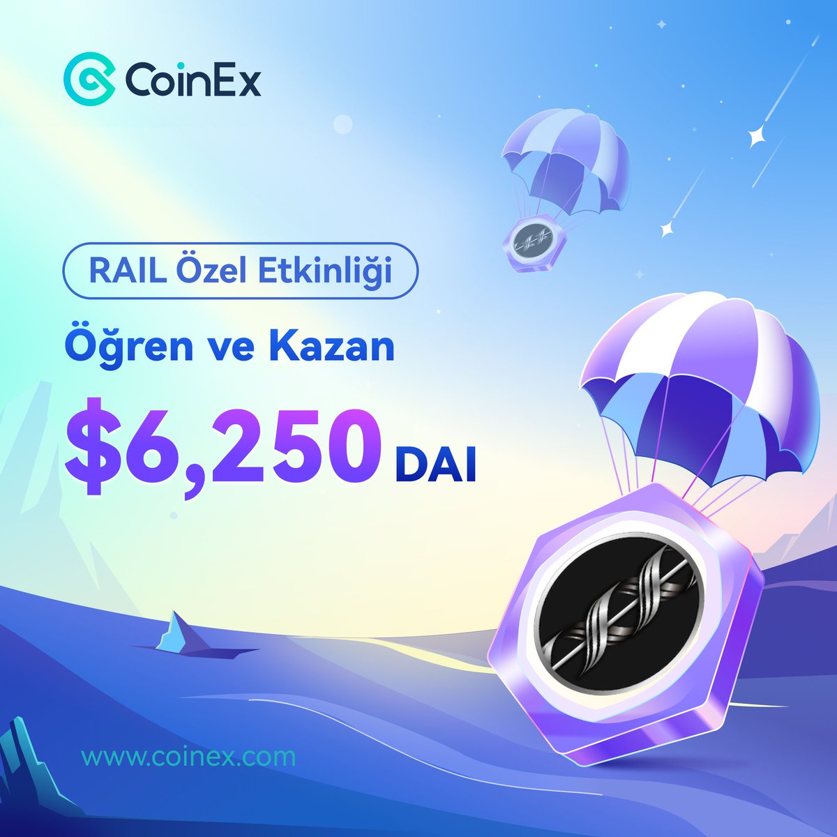 JCWeb3Growth's tweet photo. $RAIL hakkında bilgi edinin ve 5 DAI airdropu kazanma şansını yakalayın 😍@RAILGUN_Project
🪂 Hemen Katıl: https://t.co/EphWu1sVrT
Detaylar: ⬇️
https://t.co/exaZwHygJi
#CoinExAirdrops