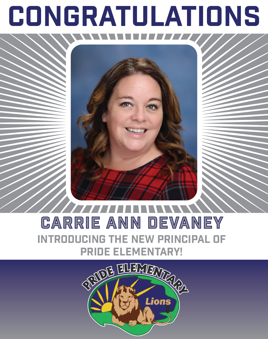 🎉 Join us in welcoming Carrie Ann Devaney as the new Principal of <a href="/Proud2BeAtPride/">Pride Elementary School</a>!
