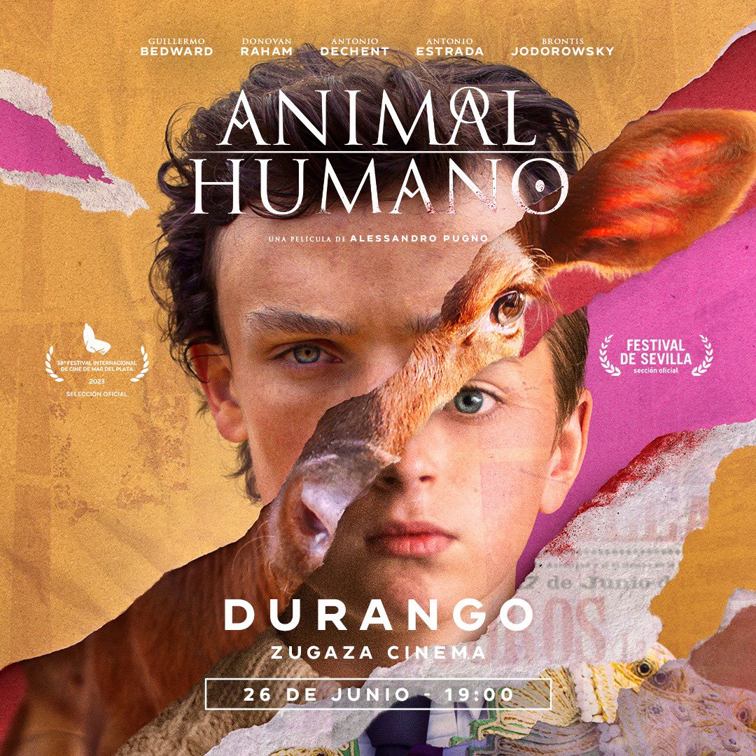AnimalHumanFilm's tweet photo. ¡Más sesiones de #AnimalHumano este mes de junio!

Mañana, 26 junio, nos vemos en:

📍Puente Genil, Multicines - 18:15h
📍Durango, Zugaza Cinema - 19h

🎞ANIMAL | HUMANO, un relato emotivo sobre el toreo, la historia de dos destinos entrelazados: un joven que quiere ser torero, Matteo y un becerro, Fandango, que se convertirá en toro de Lidia.