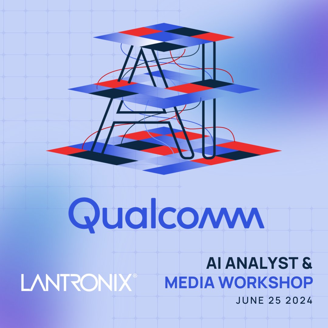 As a <a href="/Qualcomm/">Qualcomm</a> #AI partner, <a href="/lantronix/">Lantronix</a> is excited to showcase our Percepxion™ Edge AI Solution's integration with the #QualcommAIHub at the Qualcomm Technologies AI Analysts &amp; Media Workshop. This collaboration offers a powerful platform for accelerating #edgeAI solutions.