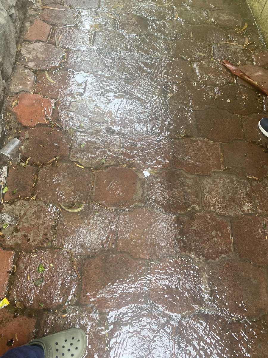 Fuga de agua en callejón Atenco 9, colonia Los reyes, alcaldía Coyoacan #brigadaSACMEX