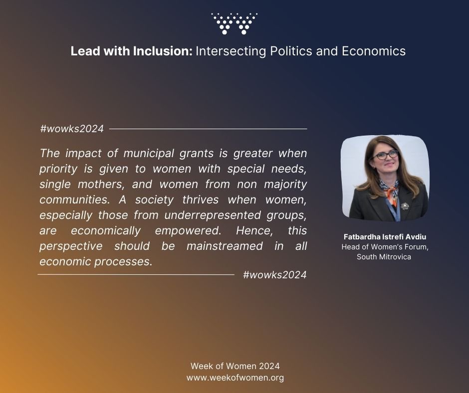 Revisiting moments from our Week of Women Policy Debates 2024.
Nothing inspires us more than our Week of Women speakers!

#NDIKosovo #USAIDKosovo #SwissEmbassyPristina #wowks2024 #LeadWithInclusion #IntersectingPoliticsandEconomics 
#InvestInWomen #MoreActiveAllies