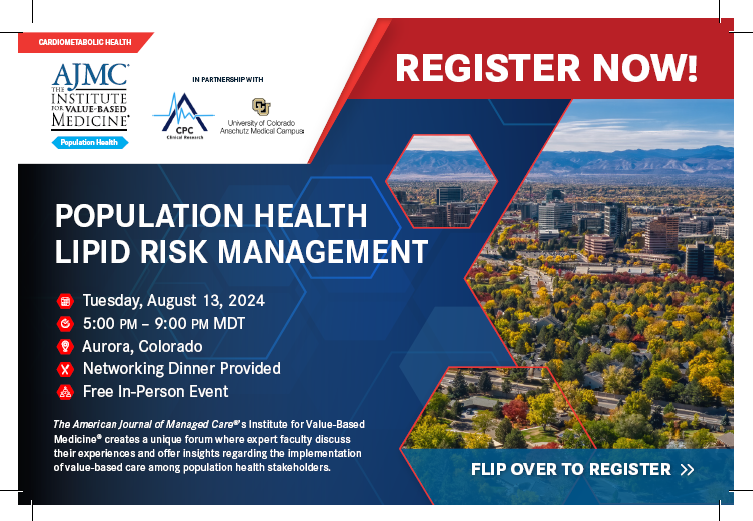 CU Cardiology (@cucardiology) on Twitter photo The American Journal of Managed Care, Colorado Prevention Center, & the University of Colorado, present: Institute for Value-Based Medicine, Population Health Lipid Risk Management Forum & Dinner,
Chaired by  Dr. Marc Bonaca! More info/to register: event.ajmc.com/event/IVBMAugu… The American Journal of Managed Care, Colorado Prevention Center, & the University of Colorado, present: Institute for Value-Based Medicine, Population Health Lipid Risk Management Forum & Dinner,
Chaired by  Dr. Marc Bonaca! More info/to register: event.ajmc.com/event/IVBMAugu…