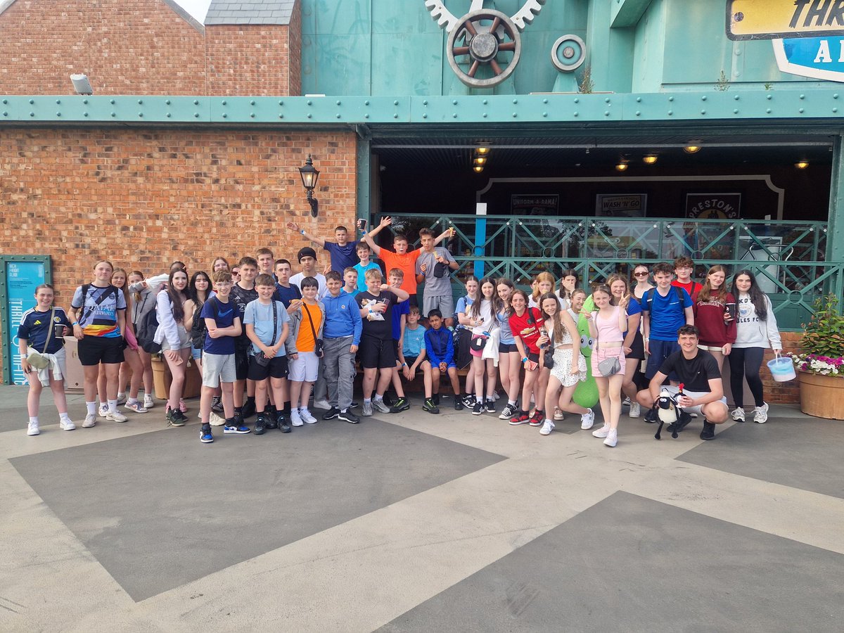 Just left the Pleasure Beach. A great sunny day out. Hopefully home by 930 . Pupils will text when we are at Hamilton