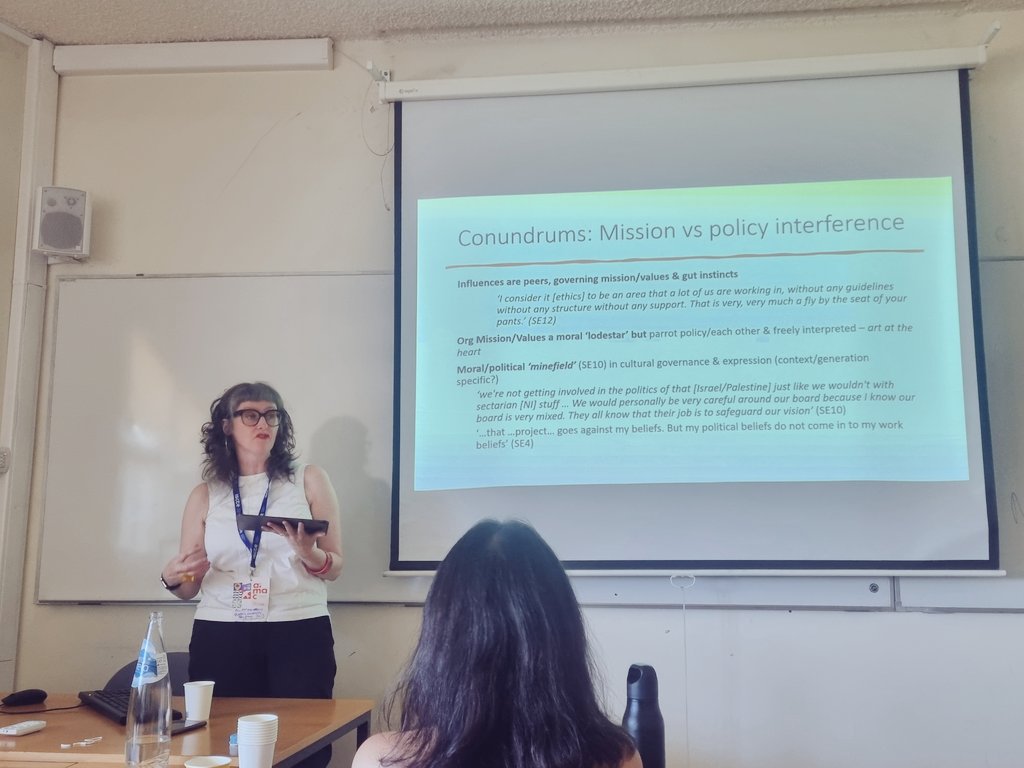 Kim-Marie Spence (@endzoftheearth) on Twitter photo @fitzali (and in absentia #ShirleyHazlett) presenting on the ethics of AM leadership in Northern Ireland (so far). Fascinating feedback from interviewees <a href="/QUBAMCP/">QUB Arts Mgnt & Cultural Policy</a> <a href="/QUBBusiness/">QUBBusiness</a> #artsmanagement #ethics #aimac2024 ๐๐พ๐๐พ๐๐พ @fitzali (and in absentia #ShirleyHazlett) presenting on the ethics of AM leadership in Northern Ireland (so far). Fascinating feedback from interviewees <a href="/QUBAMCP/">QUB Arts Mgnt & Cultural Policy</a> <a href="/QUBBusiness/">QUBBusiness</a> #artsmanagement #ethics #aimac2024 ๐๐พ๐๐พ๐๐พ