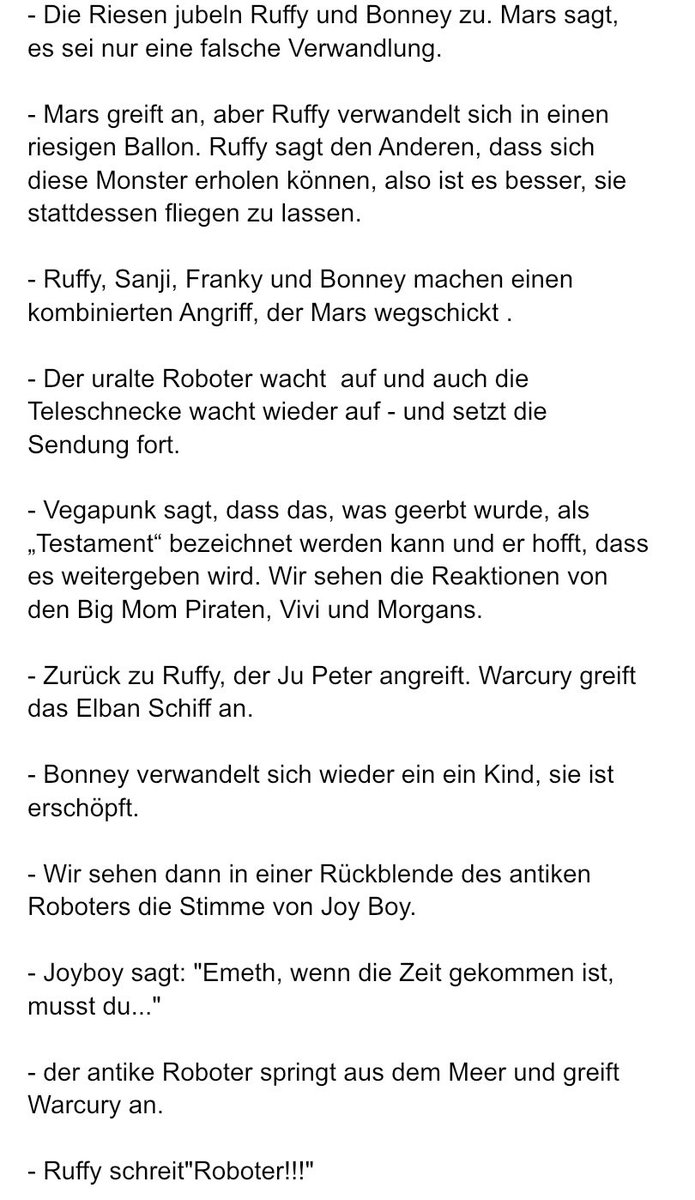RaftelD1's tweet photo. Erste Spoiler zu Kapitel 1119

#onepiece #ONEPIECE #onepiecenews #onepiecenewsgermany #opspoilers #onepiecechapter #onepiece1119 #ONEPIECE1119 https://t.co/m6DlRGD2zp