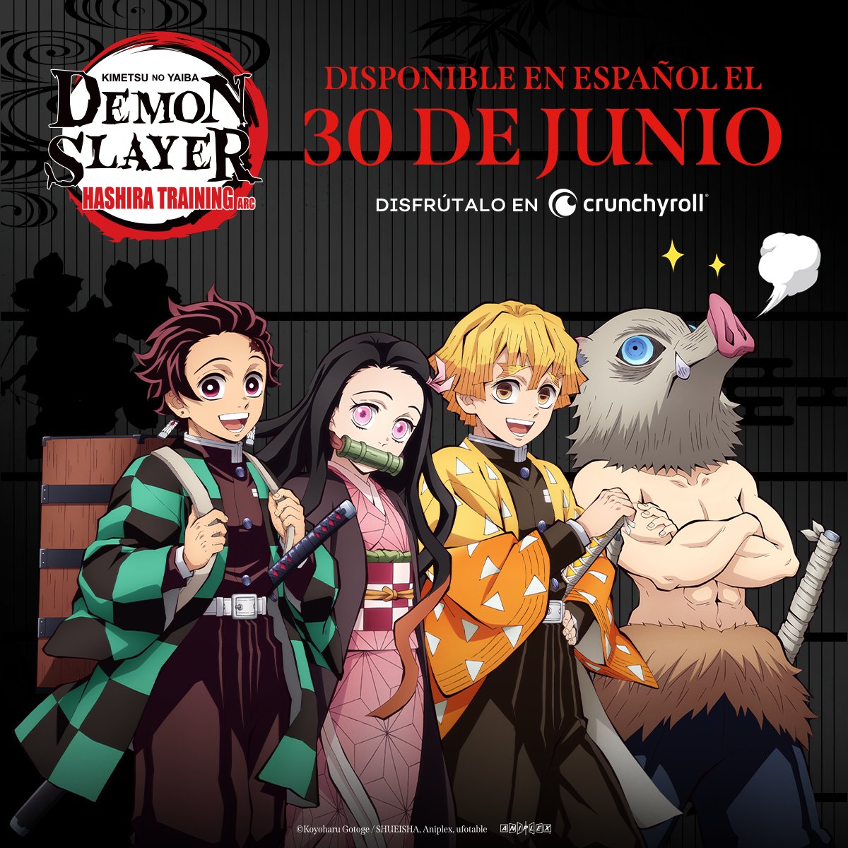 Desde este fin de semana podrás ver Demon Slayer: Kitmetsu no Yaiba - Arco del entrenamiento de los Pilares en ESPAÑOL ⚔️

✨MÁS INFO: got.cr/DoblajeKnYHT