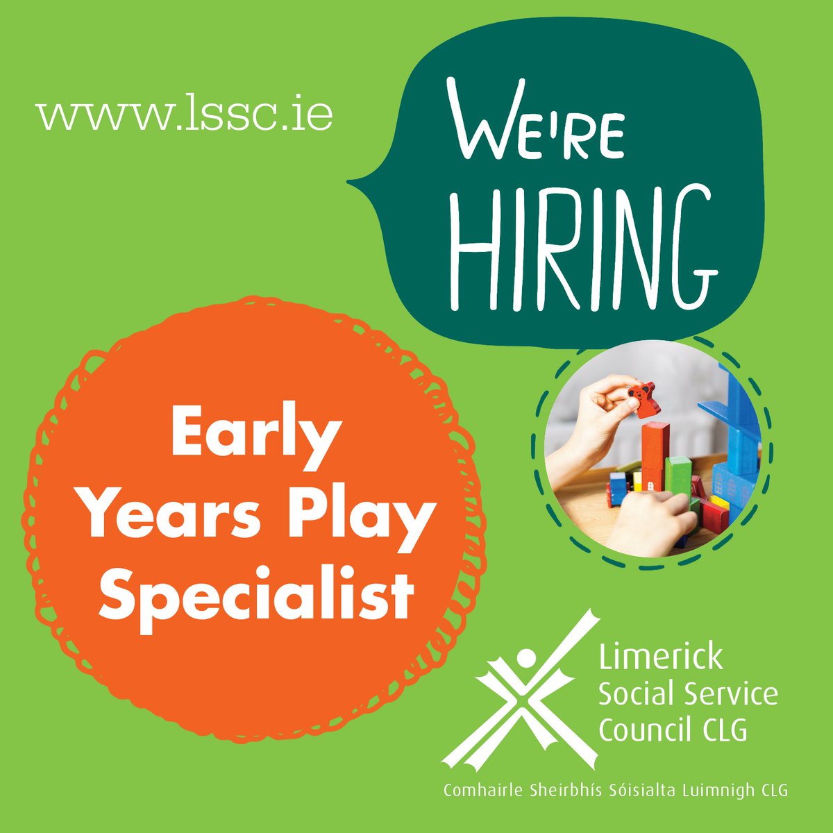 Please see activelink.ie/vacancies/chil… for more information on this exciting position. We are recruiting for this position in partnership with Our Lady of Lourdes Community Services Group Ltd #jobfairy #earlyyears