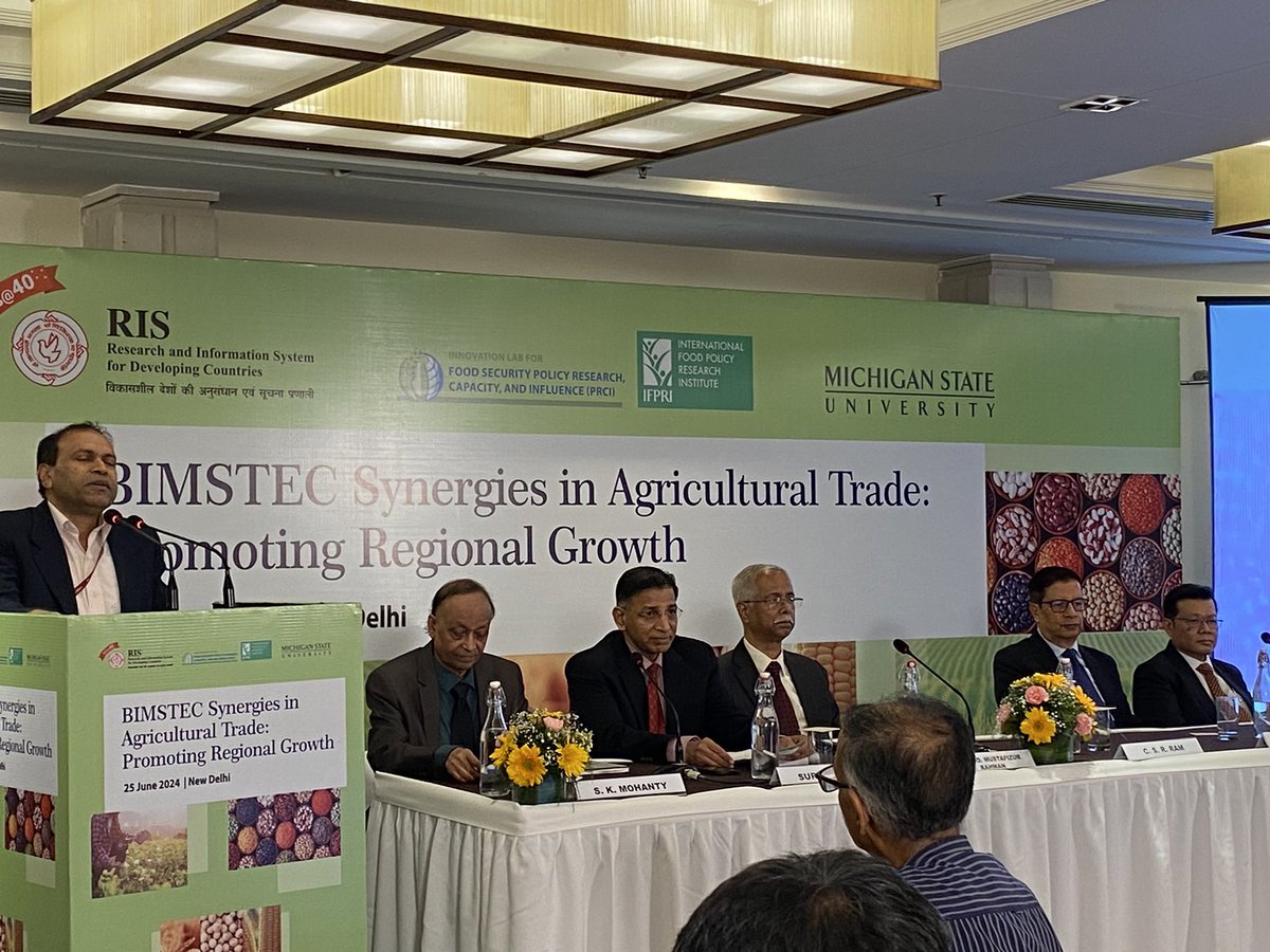 Mr CRS Ram, Joint Secretary, BIMSTEC <a href="/MEAIndia/">Randhir Jaiswal</a> highlights the nuanced policy approach for the growth of all in #BIMSTEC through Neighbourhood First Policy in his valedictory address 
<a href="/Sachin_Chat/">Sachin Chaturvedi</a> <a href="/SKMohanty2018/">Saroj Kumar Mohanty</a> <a href="/RIS_NewDelhi/">RIS</a> <a href="/IFPRI/">IFPRI</a> <a href="/babu13000/">Suresh Chandra Babu</a>