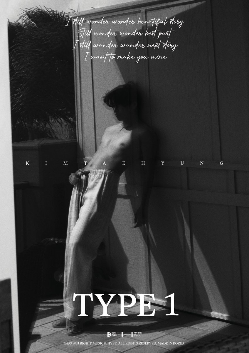 V of BTS will release ‘TYPE 1’ on July 9th.