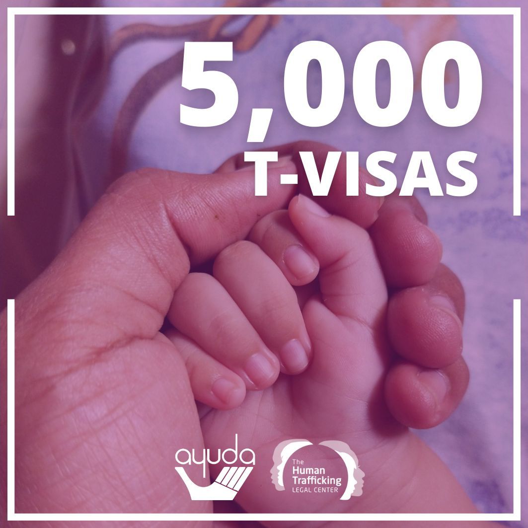 Freedom Network USA (@freedomnetusa) on Twitter photo Trafficking survivors need T Visas after they escape. 5,000 T Visas are available each year that'll disappear if unused. Processing time for T Visas is 16.5 months, far too long. To reach the 5,000 T Visas cap, <a href="/USCIS/">USCIS</a> must act now. #SurvivorsCannotWait <a href="/Ayuda_DMV/">Ayuda</a> <a href="/HTLegalCenter/">The Human Trafficking Legal Center</a> Trafficking survivors need T Visas after they escape. 5,000 T Visas are available each year that'll disappear if unused. Processing time for T Visas is 16.5 months, far too long. To reach the 5,000 T Visas cap, <a href="/USCIS/">USCIS</a> must act now. #SurvivorsCannotWait <a href="/Ayuda_DMV/">Ayuda</a> <a href="/HTLegalCenter/">The Human Trafficking Legal Center</a>