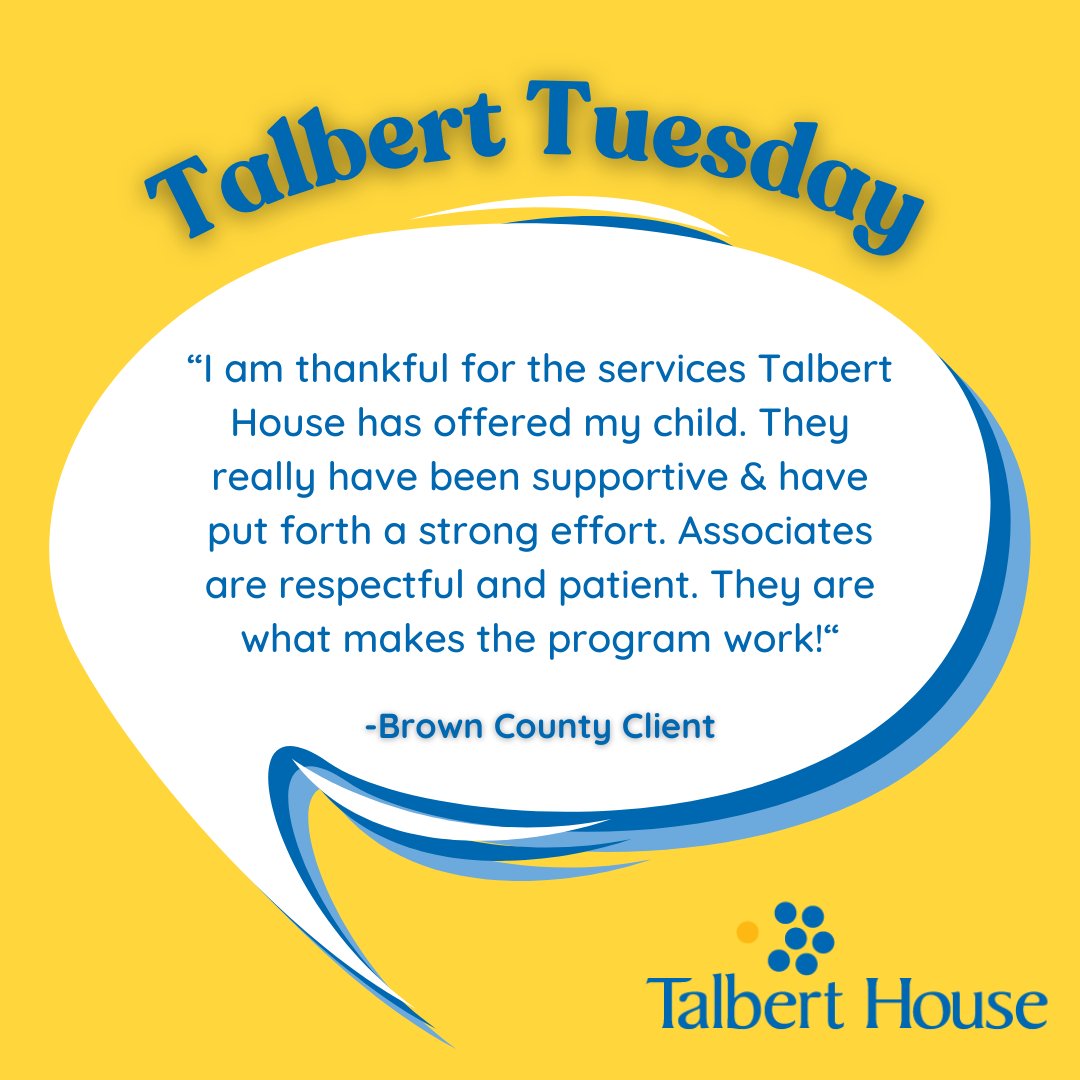 Serving you in Brown County. Our program offers community support for mental health and substance use challenges. ⁠
⁠To access care click on the link below: ⁠
⁠talberthouse.org/resources/acce…⁠
⁠
 #TalbertTuesday #mentalhealth #community #prevention