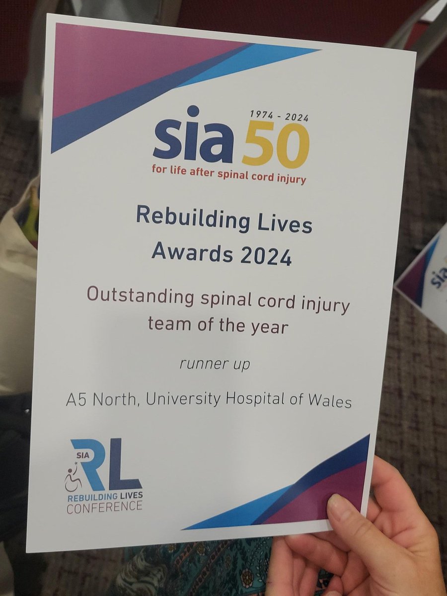Cardiff and Vale University Health Board (@cv_uhb) on Twitter photo Cardiff and Vale University Health Board is delighted to announce the A5 North Team at the University Hospital of Wales has been awarded runner up in the SIA Rebuilding Lives Awards.
Read more here π  orlo.uk/jgcrS Cardiff and Vale University Health Board is delighted to announce the A5 North Team at the University Hospital of Wales has been awarded runner up in the SIA Rebuilding Lives Awards.
Read more here π  orlo.uk/jgcrS