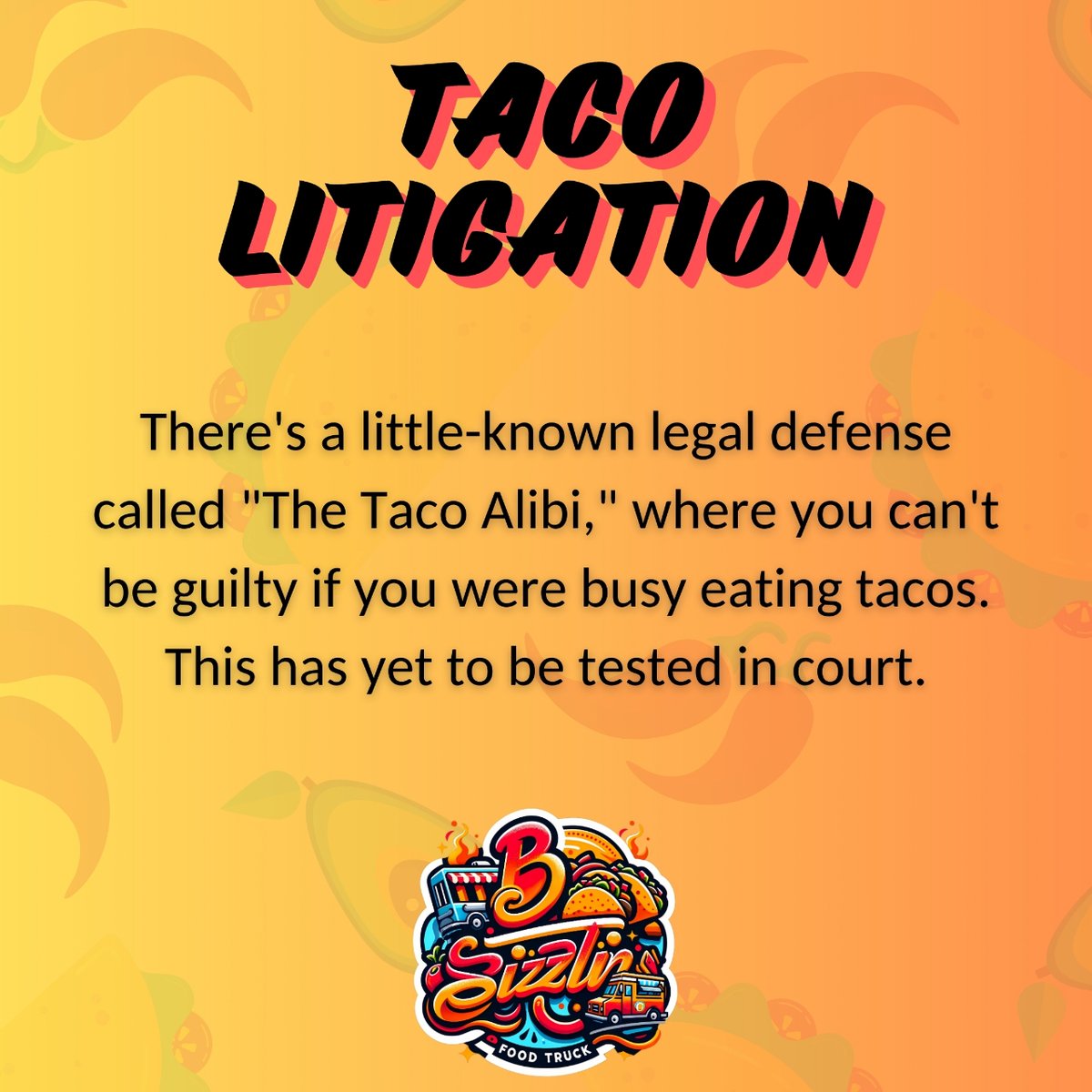 bsizzlinfl's tweet photo. #facts #tacofacts #orlando #tacotruck #foodtruck #love #bsizzlinfl https://t.co/rx1yUxt5y4