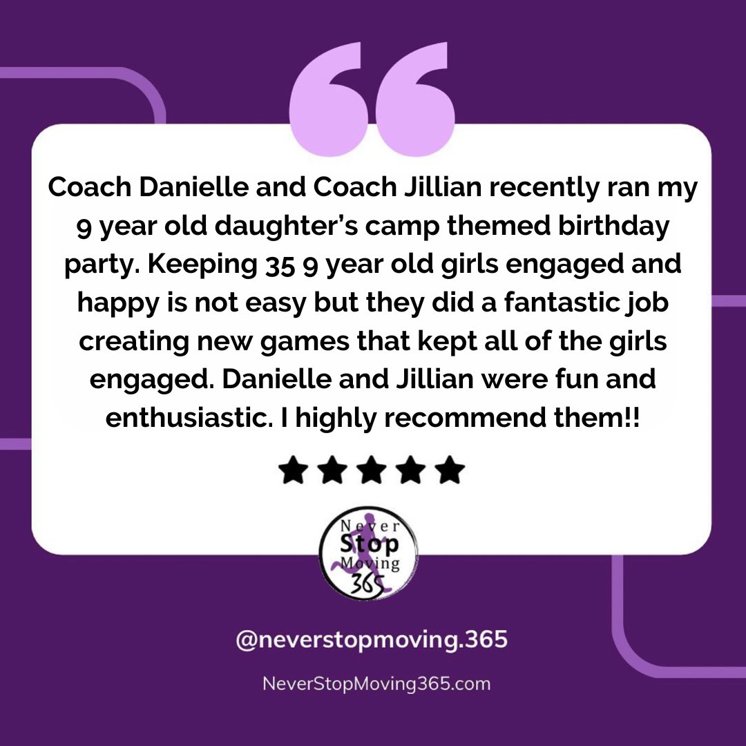 NSM_365_'s tweet image. Thank you for your kind words! This makes our entire week! 🎉

#neverstopmoving365 #neverstopmoving #nsm365 #testimonialtuesday #happyclient #5starreview #coach