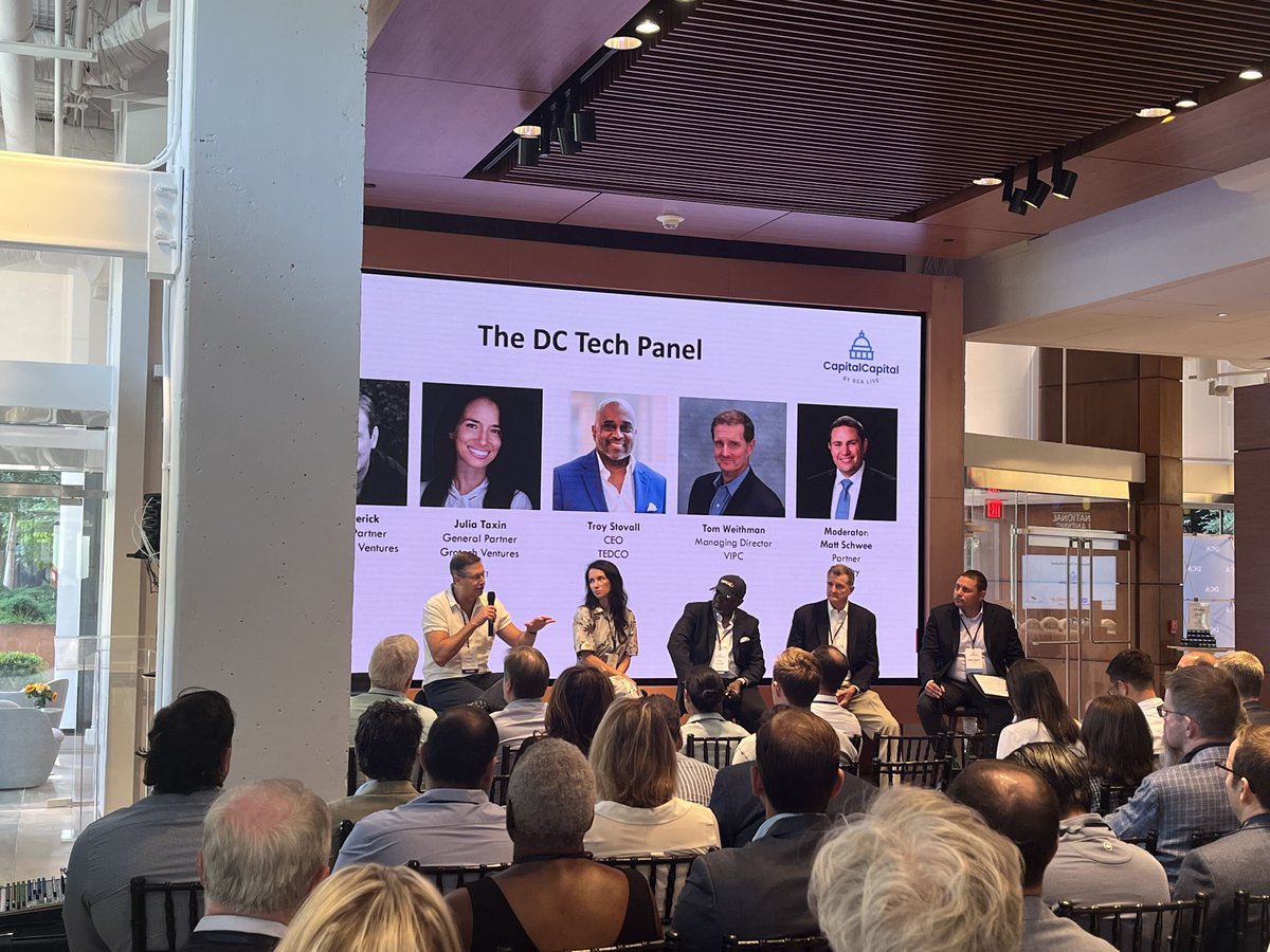 Here at at CapitalCapital 2024, hosted by <a href="/DCALive/">DCA Live</a>, VIPC's Chief Investment Officer Tom Weithman joined the panel on "Why DC." Also attended by Sands Capital's Scott Frederick, <a href="/GrotechVenture/">Grotech Ventures</a>'s Julia Taxin, <a href="/MDTEDCO/">TEDCO</a>'s Troy Stovall, Moderated by <a href="/CooleyLLP/">Cooley LLP</a>'s Matt Schwee.