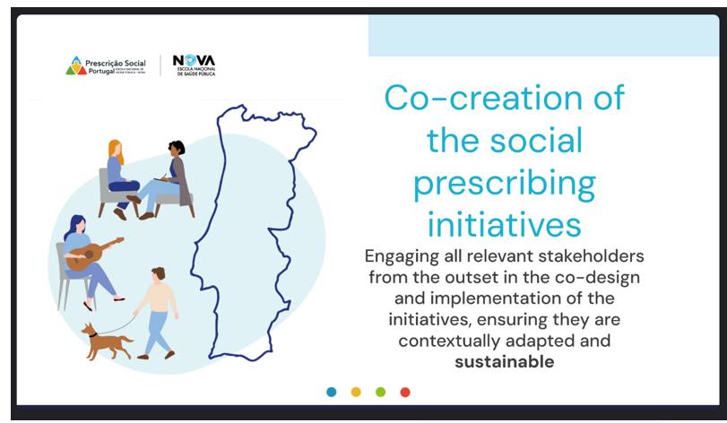 Exciting discussions at today's event, which kicked off at 15h CET! You still have time to join us.
We have explored insightful perspectives and challenges in policy making and sustainability, highlighted the Portuguese experience in Social Prescribing