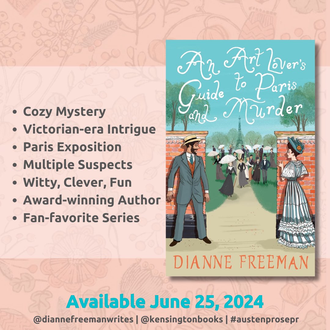 Melissasbooks1's tweet photo. Happy Release Day Dianne Freeman Author! A great cozy mystery with witty banter, romance, & a puzzling whodunit. Now available here: https://t.co/gYgLYjjy1L
#anartloversguidetoparisandmurder #countessofharleighseries #diannefreeman #historicalmystery #cozymystery #austenprosepr https://t.co/t69YF3UJGF