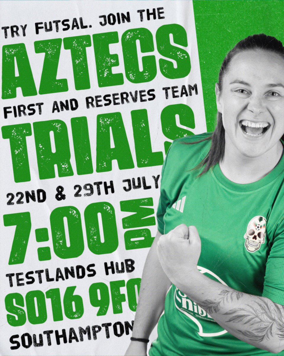 Join our women's first and reserves squads for the 24/25 season! 🤩

Be part of a fun, friendly, competitive environment with chances to travel abroad for friendlies, tournaments &amp; pre-season!

🗓️ 22 &amp; 29 July, 7pm
📍 Testlands Hub
💻 Register here: tinyurl.com/JointheAztecs
