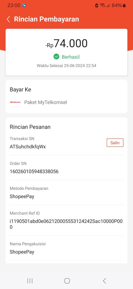 lesmanagus's tweet photo. @Telkomsel halo admin saya barusan beli kuota combi spesial seharga Rp 74.000 sudah bayar pakai shopee pay berhasil. Tapi paket belum masuk, tolong dibantu.. https://t.co/cUZncyhpAU