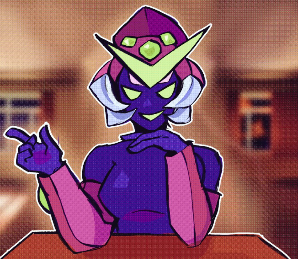 desenhei isso faz mais de um mês e esqueci 
( kangel de nso e monika de ddlc )

#BrawlStars  #brawlstarsfanart