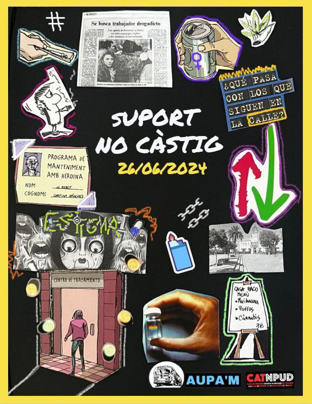 CatFAC (@cat_fac) on Twitter photo Aquest 26 de juny l “Suport. No Càstig”, en el marc del Dia d'Acció Global de “#SupportDontPunish”. aquest any dues accions
Barcelona: <a href="/Metzineres_org/">Metzineres</a> ,<a href="/CATNPUD/">CATNPUD la xarxa de #persones que usem #drogues</a> ,<a href="/Org_REMA/">REMA - Feministas Antiprohibicionistas</a> i la #XADUD
Santa Coloma:<a href="/asaupam/">Associació Asaupam</a> , AUPA’m y <a href="/CATNPUD/">CATNPUD la xarxa de #persones que usem #drogues</a> Aquest 26 de juny l “Suport. No Càstig”, en el marc del Dia d'Acció Global de “#SupportDontPunish”. aquest any dues accions
Barcelona: <a href="/Metzineres_org/">Metzineres</a> ,<a href="/CATNPUD/">CATNPUD la xarxa de #persones que usem #drogues</a> ,<a href="/Org_REMA/">REMA - Feministas Antiprohibicionistas</a> i la #XADUD
Santa Coloma:<a href="/asaupam/">Associació Asaupam</a> , AUPA’m y <a href="/CATNPUD/">CATNPUD la xarxa de #persones que usem #drogues</a>