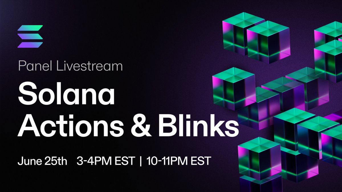 Join an X livestream with <a href="/saydialect/">Dialect 📥 (hiring)</a> at 3pm EST or 10pm EST today to see blinks in action and learn what they can do for you.

We’ll be joined by <a href="/jnwng/">jon wong</a>, <a href="/aliquotchris/">Chris | Dialect</a>, and builders from:
- <a href="/sanctumso/">Sanctum ☁️</a> 
- <a href="/JupiterExchange/">Jupiter</a> 
- <a href="/phantom/">Phantom</a>
- <a href="/Realms_DAOs/">john doe</a>
- <a href="/helium/">Helium🎈</a>
- <a href="/tensor_hq/">Tensor ⚡️</a>
-