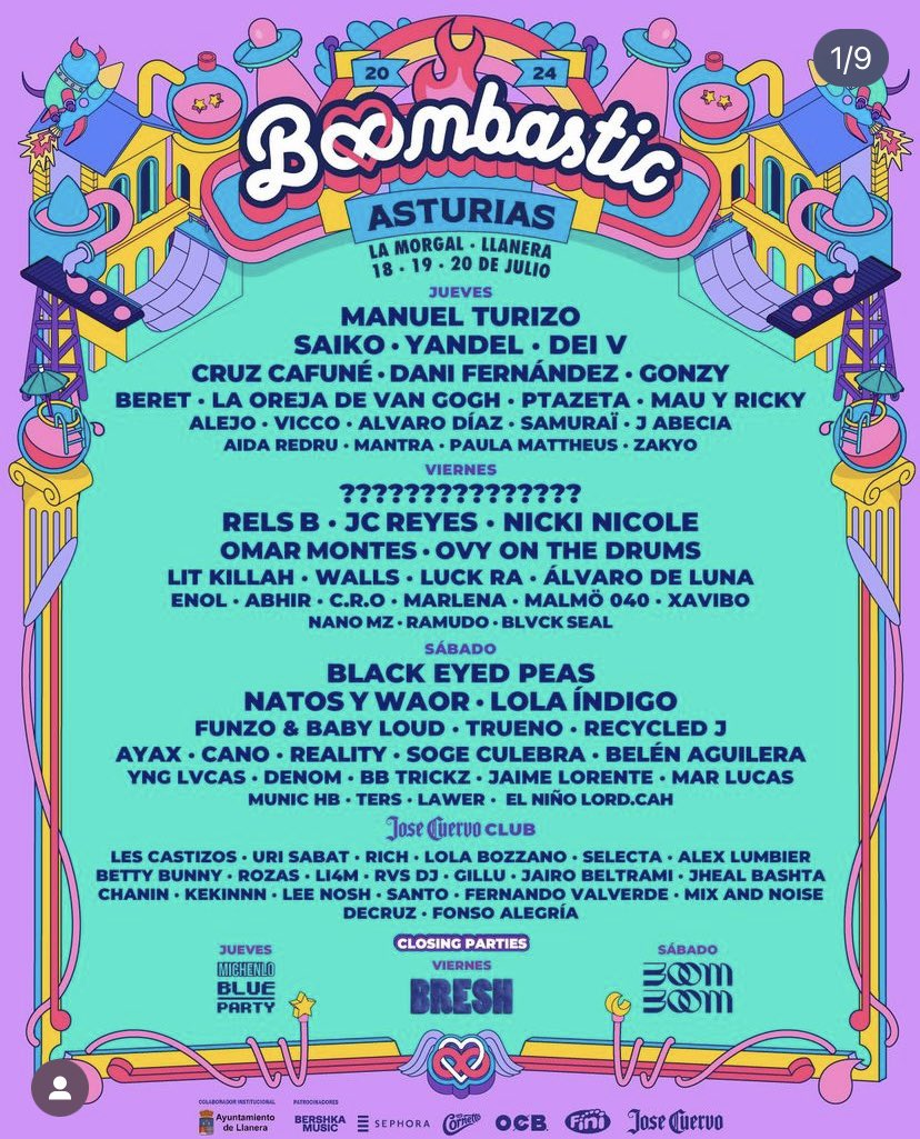 Se venden 2 abonos generales para #BOOMBASTICASTURIAS del 18 al 20 de Julio + 2 entradas zona de descanso, precio a negociar!!!  Cualquier cosa por md!!! Ayudadme con un rt porfi 😔❤️