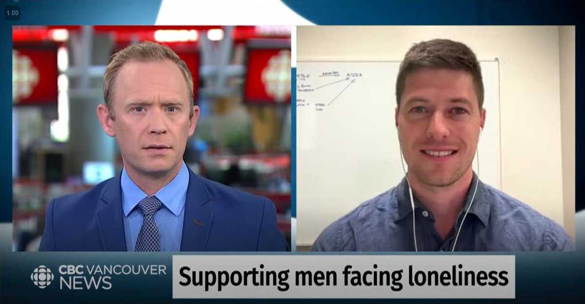 UBC Men’s Health Research Program (@menshealthubc) on Twitter photo Dr <a href="/paulgsharp/">Paul Sharp</a> spoke to <a href="/DanBurritt/">Dan Burritt</a> of <a href="/CBCVancouver/">CBC Vancouver</a> yesterday about the In Good Company podcast & website, and how they can be useful resources to support men facing loneliness and social isolation.
Check out the interview here (34:36): youtube.com/live/MOXwCCsEM… Dr <a href="/paulgsharp/">Paul Sharp</a> spoke to <a href="/DanBurritt/">Dan Burritt</a> of <a href="/CBCVancouver/">CBC Vancouver</a> yesterday about the In Good Company podcast & website, and how they can be useful resources to support men facing loneliness and social isolation.
Check out the interview here (34:36): youtube.com/live/MOXwCCsEM…