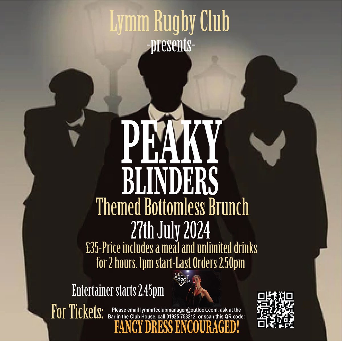 Come along for an afternoon to remember!!Fantastic food and entertainment!!