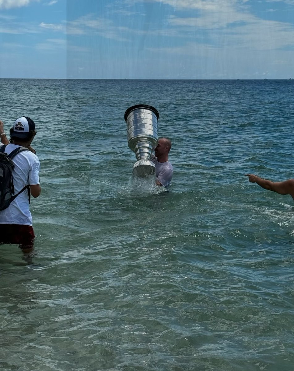 The Cup is in the ocean currently 

(pic via friend who happens to be in Florida at the beach)