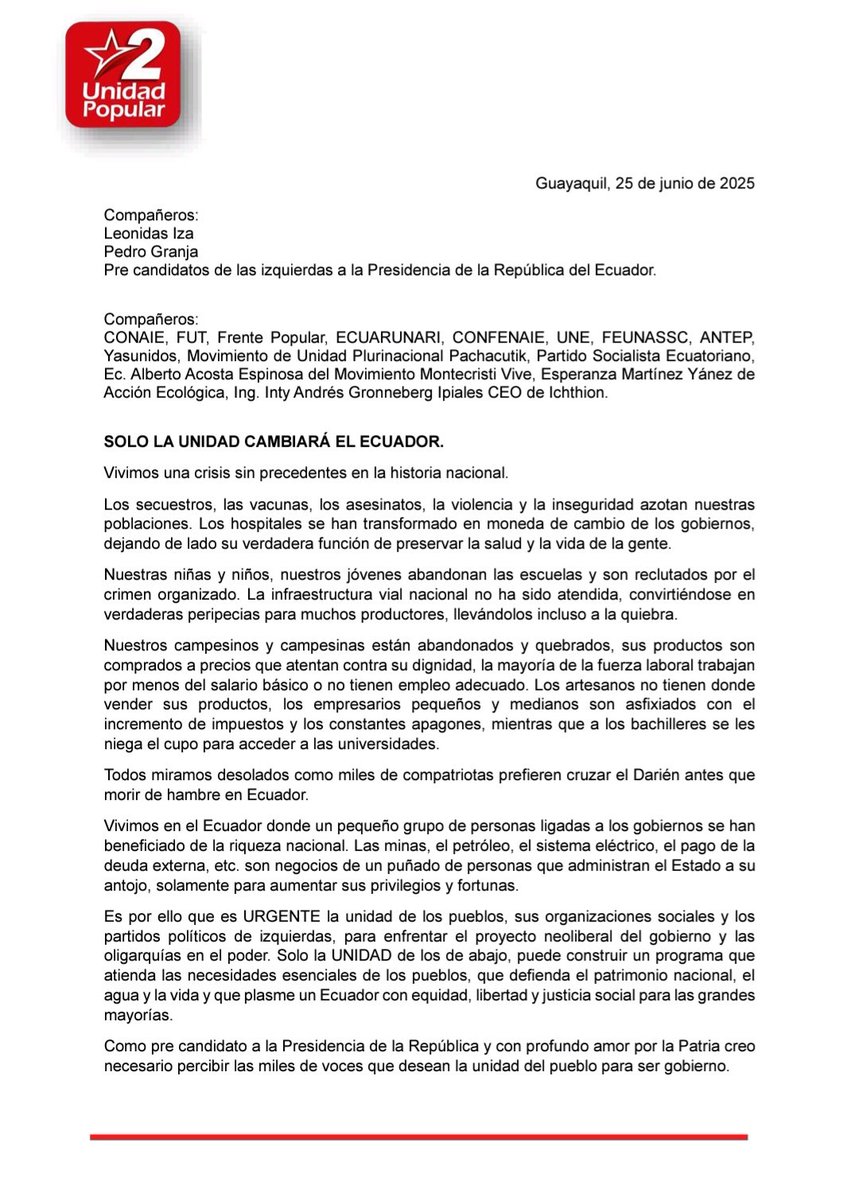 EscalaJorge's tweet photo. Reafirmamos junto a @UnidadPopularE nuestra voluntad de hallar los puntos de encuentro, para avanzar con madurez en la construcción de esa alternativa política, que reclama nuestro pueblo. Llamamos a concretar la unidad de las izquierdas hacia las elecciones 2025. https://t.co/yQoyC7ojfu