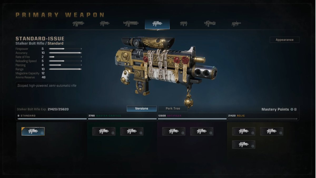Focus_entmt's tweet photo. Here's a little sneak peak of how the customisation will work in #SpaceMarine2, in case you missed it in the game modes trailer! ⚔️ https://t.co/tq5OKvl9GZ