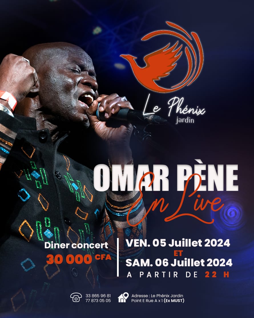 2 dates, 1 seul lieu : Le Phénix Jardin ex-Must. Les 5 et 6 juillet 2024 Dîner-Concert à partir de 22H