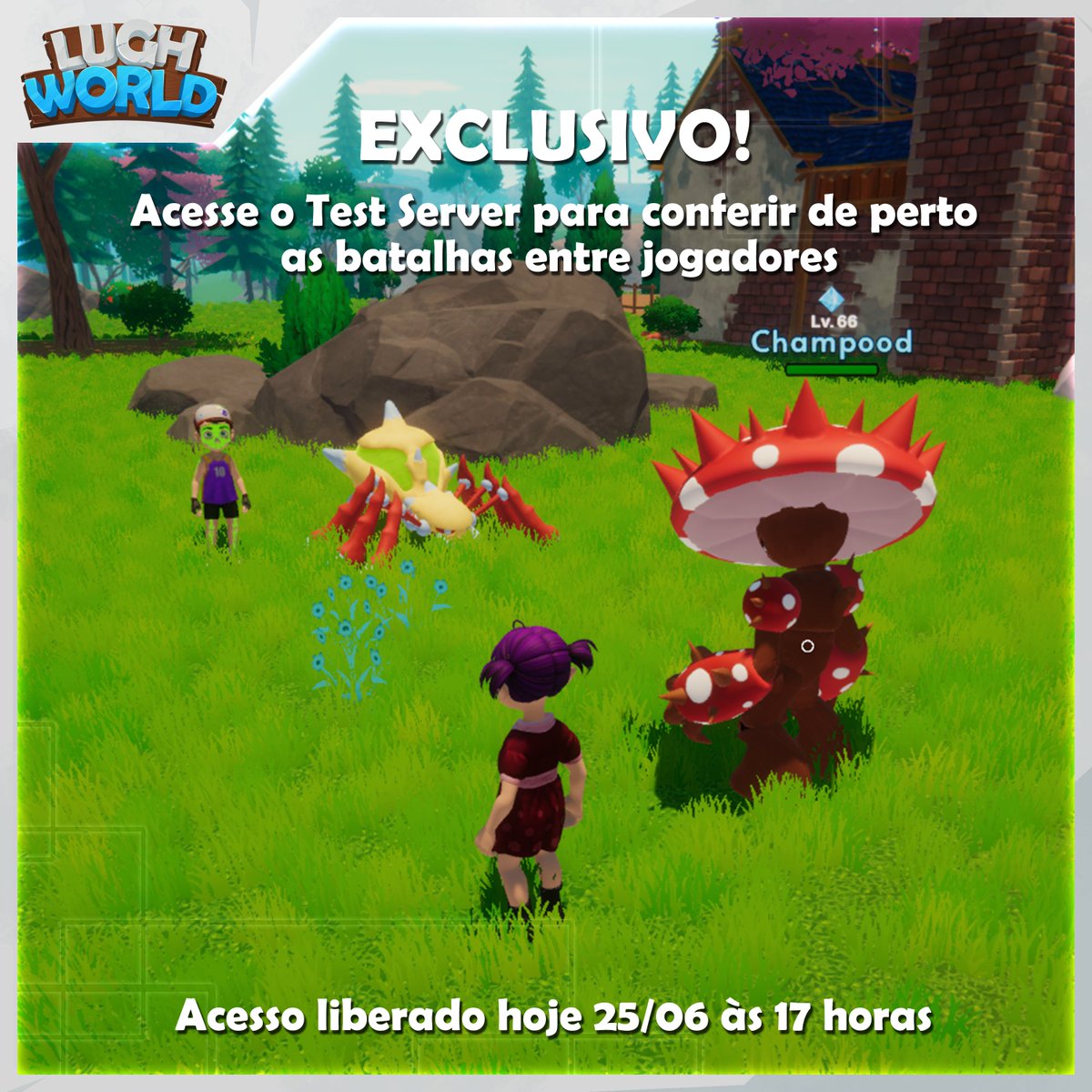 LughWorld's tweet photo. 🎉 EXCLUSIVO! Abertura do Test Server para Apoiadores do Patreon! 🎉
Venha experimentar a primeira versão de teste das batalhas entre jogadores!
📅 Data: 25/06/2024 às 17h
#LughWorld #TestServer #MMORPG #GameDev #Pokemon #Zelda #StardewValley https://t.co/H9UPoFpAqV