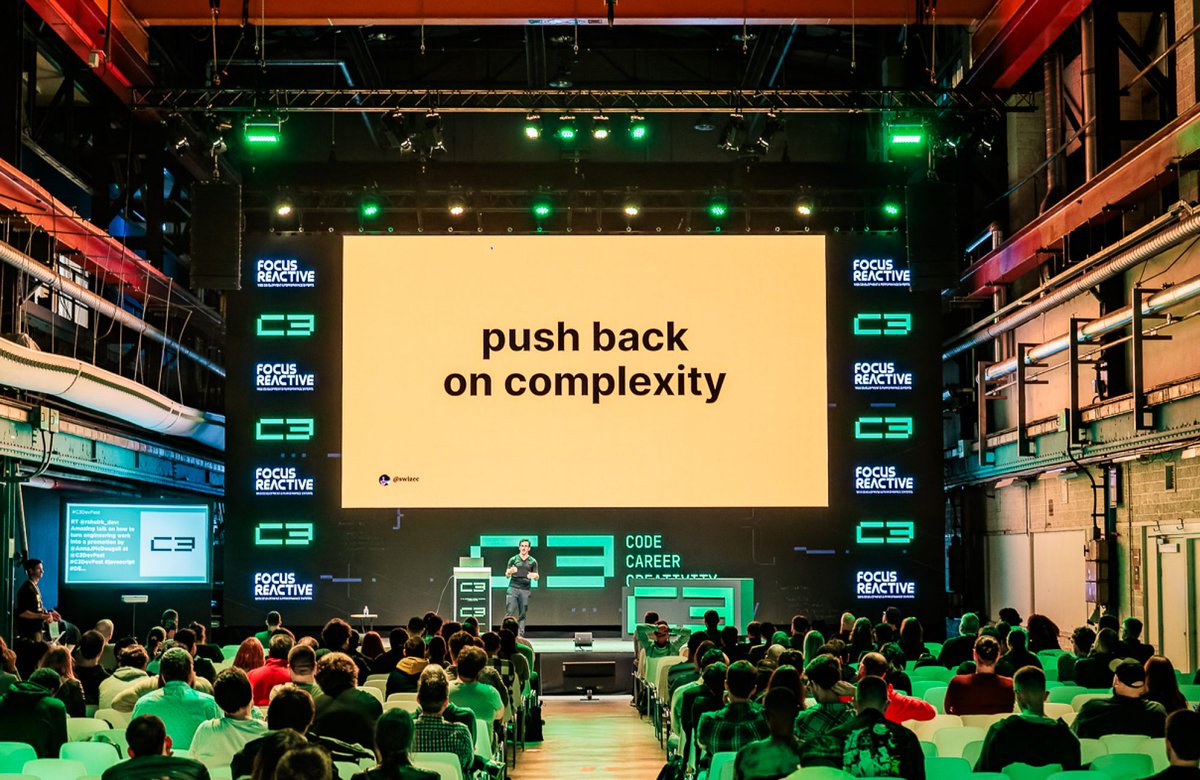 Swizec's tweet photo. *the* slide from my talk #c3devfest https://t.co/CDMmUyq6ms