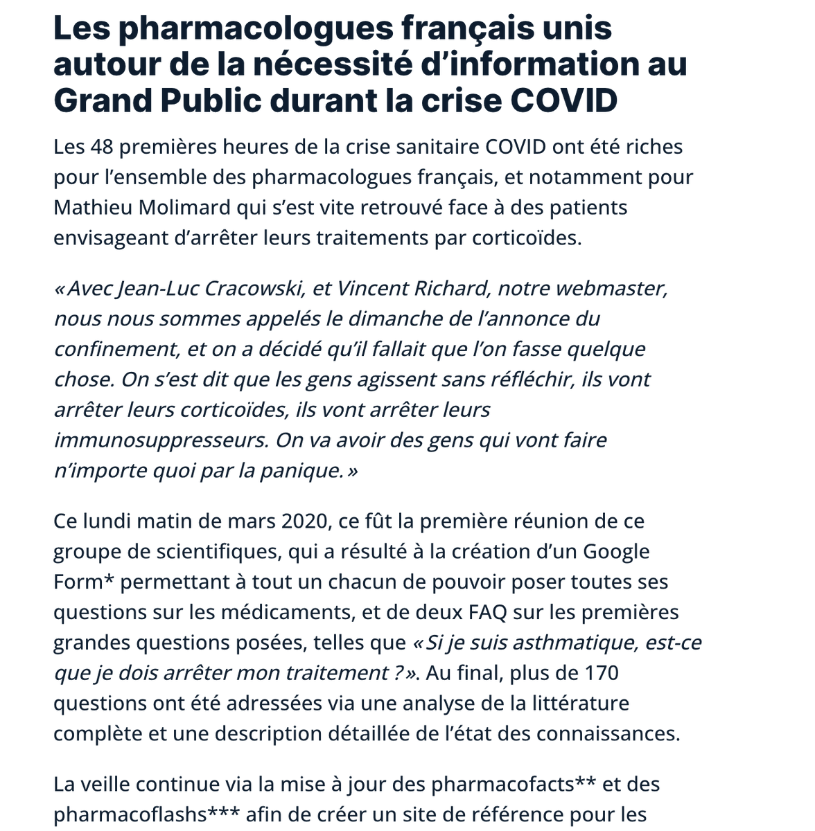 Pr Mathieu Molimard tweet media