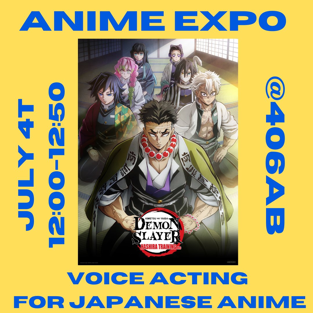 UPDATE:🗣️We're excited to announce that the Anime Voice Acting Workshop at <a href="/AnimeExpo/">Anime Expo</a> will focus on practicing with these popular titles! ➡️

🔥🔥🔥 Let's practice Japanese through anime, at Anime Expo!🔥🔥🔥