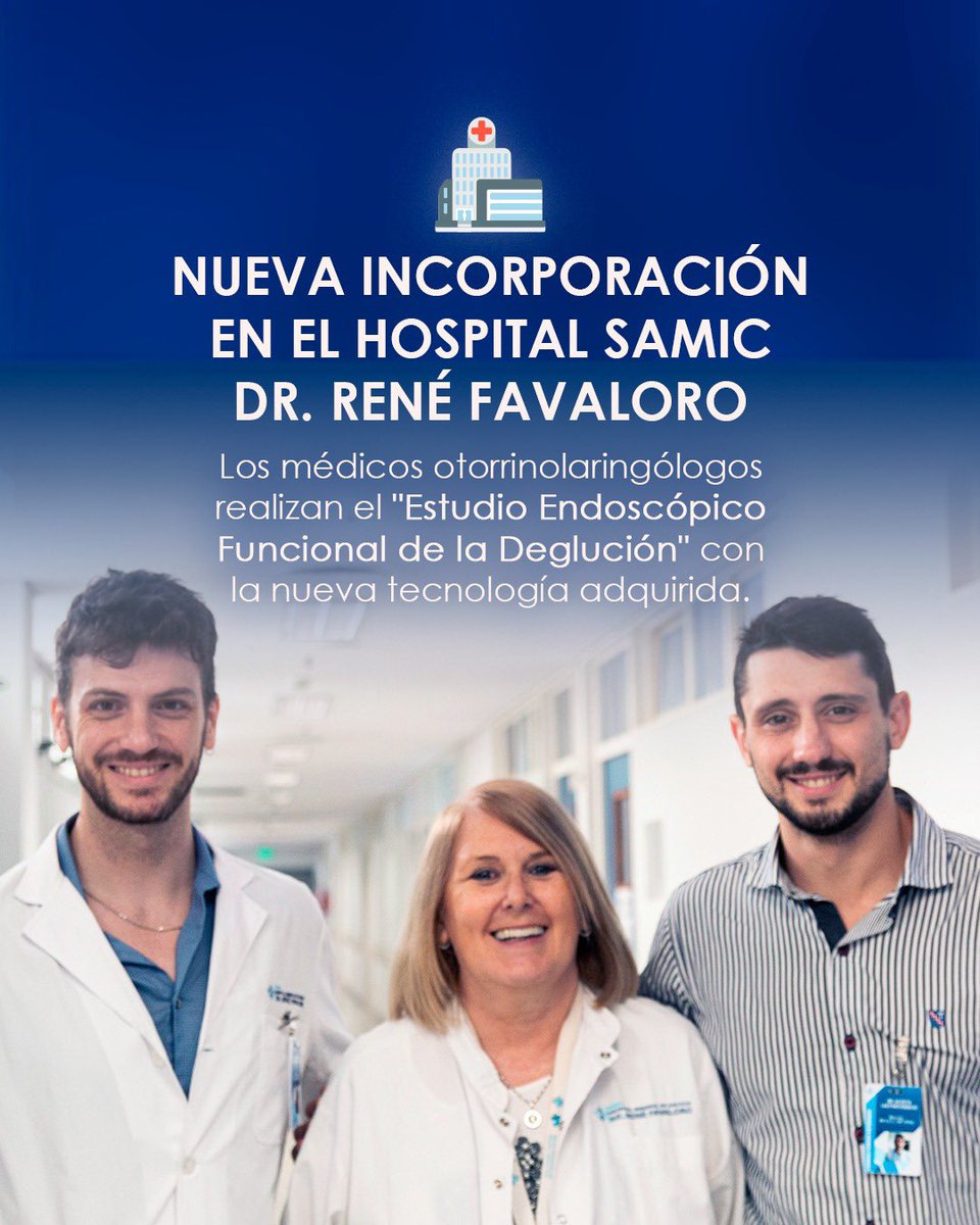 ACollia's tweet photo. La nueva incorporación tecnológica del Hospital SAMIC Dr. René Favaloro permite a los profesionales realizar estudios endoscópicos de deglución y ofrecer mayor calidad de servicios de Salud a los vecinos de La Matanza. 💪 https://t.co/gRSS6qyxxM