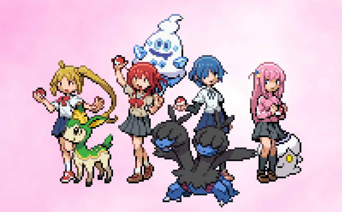 SMAAAASH__'s tweet photo. 結束バンドのポケモン妄想をば…… https://t.co/GNtWg6kf9d