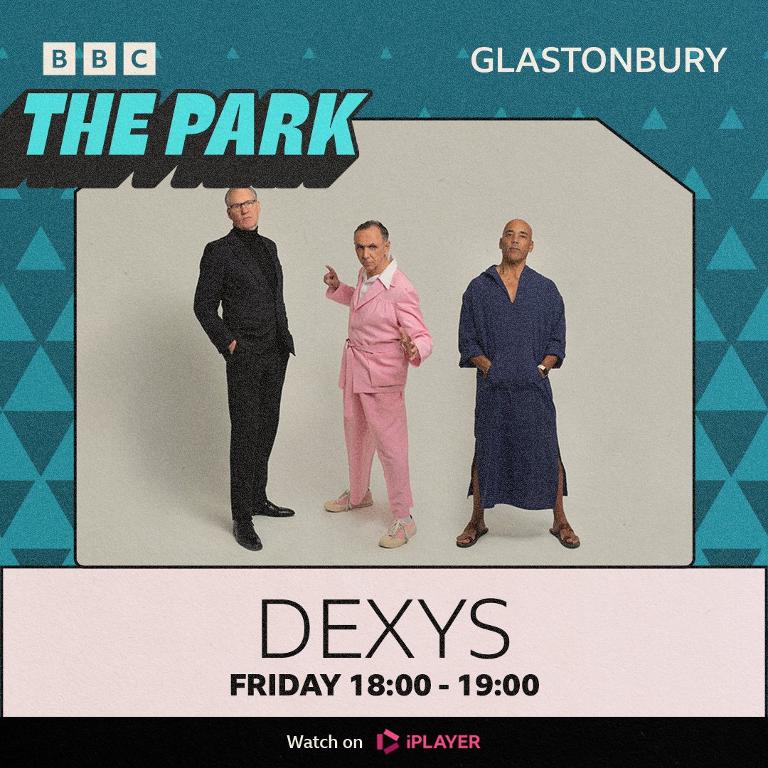 Dexys (& Dexys Midnight Runners) (@dexysofficial) on Twitter photo Dexys play <a href="/glastonbury/">Glastonbury Festival</a> today at 6pm on the Park Stage.
The career-spanning set will be streamed live via the iPlayer, and highlights will be broadcast in a special programme on BBC Four at 9pm tonight.
bbc.co.uk/programmes/b00ā¦. . Dexys play <a href="/glastonbury/">Glastonbury Festival</a> today at 6pm on the Park Stage.
The career-spanning set will be streamed live via the iPlayer, and highlights will be broadcast in a special programme on BBC Four at 9pm tonight.
bbc.co.uk/programmes/b00ā¦. .